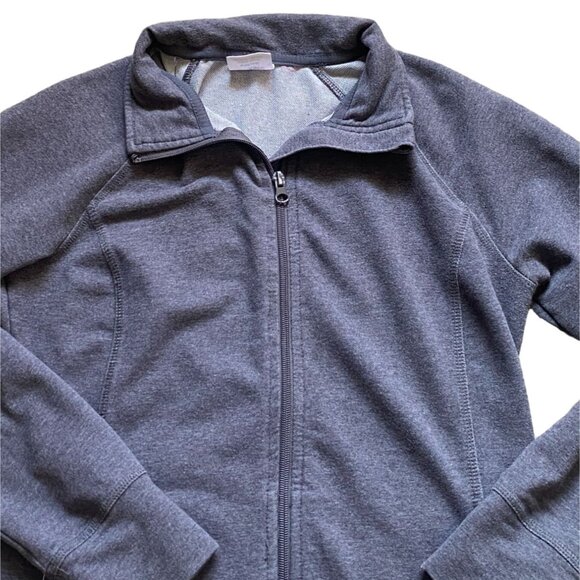 Danskin Now Womens Zip Up Collared Sweatshirt-Gray-Size Small-GUC - Picture 2 of 5